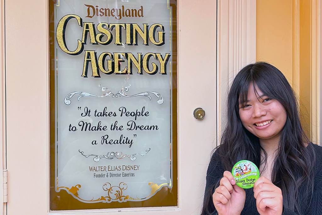 Pacific graphic design graduate and Disney intern Felicity Andrews.